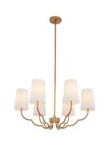 Sophia 6 Light Large Chandelier by Kalco - 514372
