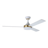 Pierport 3 Blade Ceiling Fan with Light Kit 52 Inch Wide by Eglo - 235003