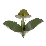 Banana Leaf 3 Light 24 Inch Wide Semi Flush Mount by Varaluz - 901S03
