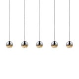 Grapes 5 LED Small Pendant 2.5 Inch Tall and 36.5 Inch Wide by Sonneman - 2921-SML