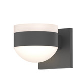 REALS 2 LED White Cylinder and Dome Lens Wall Sconce 5 Inch by Sonneman - 7302FWDL
