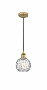 Athens Water Glass 1 Light Mini Pendant 8.75 Inch Tall by Innovations - 616-1P-G1215-6