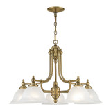 North Port 5 Light Large Chandelier by Livex - 4255