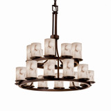 Lumenaria Dakota 21 Light 2 Tier Chandelier by Justice Design FAL-8767-10 - FAL-8767-10