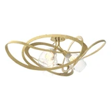 Nest 3 Light 37.2 Inch Wide Metal Semi Flush Mount by Hubbardton Forge - 128720HF