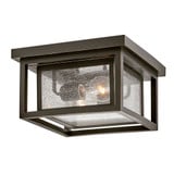 Republic 16W 2 LED 6.78 Inch Wide Outdoor Flush Mount by Hinkley - 1003