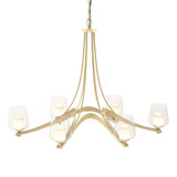 Ribbon 6 Light Medium Chandelier by Hubbardton Forge 104116HF - 104116HF