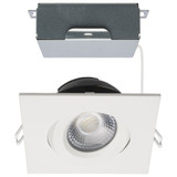 ColorQuick 12W CCT LED Square Gimbaled Direct Wire Downlight by Satco - S1161S1