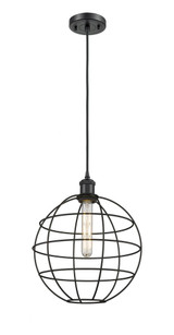 Lake Placid 1 Light Industrial Medium Pendant 12 Inch Wide by Innovations - 516-1P-CE-12