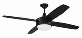 Phaze II 4 Blade Ceiling Fan with Light Kit 52 Inch Wide by Craftmade - PHZ52-4