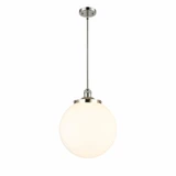 Beacon 1 Light Medium Stem Hung Pendant 14 Inch Wide by Innovations - 201S-G20-14