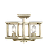 Bellare 4 Light 12.5 Inch Wide Semi Flush Mount by Golden - 7151-SF