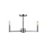Fullton 3 Light Semi Flush Mount 20 Inch Wide by Visual Comfort Studio - 7764203C