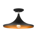 Waldorf 1 Light 14 Inch Wide Semi Flush Mount by Livex - 41189