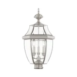 Monterey 3 Light Outdoor Post Top Lantern 12.5 x 23.5 Inches by Livex - 2354