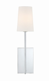 Lena 1 Light Candle Style Wall Sconce 18 Inch Tall by Crystorama - LEN-251