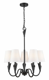 Claudelle 5 Light Chandelier 28.5 Inch Tall and 24 Inch Wide by Z Lite - 4014-24