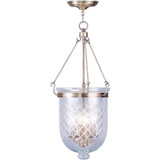 Jefferson 3 Light Medium Pendant 25 Inch Tall by Livex - 5074