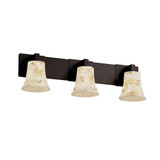 Alabaster Rocks Modular 3 Light Round Vanity Light by Justice Design - ALR-8923-20