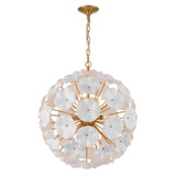 Esme 9 Light Pendant 25.25 Inch Tall and 22.5 Inch Wide by Crystorama - ESM-4006-AG