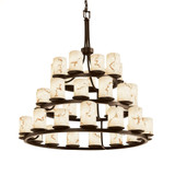Lumenaria Dakota 36 Light Oversized 3 Tier Chandelier by Justice Design - FAL-8712-10