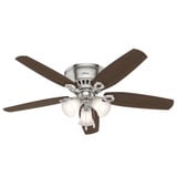 Builder 52 Inch Low Profile Ceiling Fan with LED Light Kit by Hunter Fans - 1000352