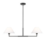 Leila 2 Light Chandelier In Modern Style 9.5 x 12 Inch Wide by Z-Lite - 744-42L
