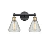 Conesus 2 Light Vanity Light 15 Inch Wide by Innovations - 616-2W-CNS