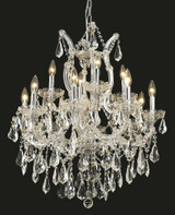 Maria Theresa 13 Light Large Chandelier by Elegant 2801D27 - 2801D27