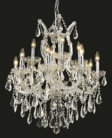 Maria Theresa 13 Light Large Chandelier by Elegant 2801D27 - 2801D27