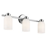 Shae 3 Light Bath Vanity 9 Inch Tall and 24.25 Inch Wide by Kichler - 55202