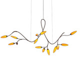 Vines 196W 14 LED Chandelier 38.75 Inch Tall and 80 Inch Wide by Sonneman - 3283