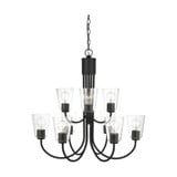 Miles 9 Light Chandelier 27.25 Inch Tall and 29 Inch Wide by Generation - GLC11-9