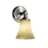 Fusion Tradition 1 Light Opal Glass Wall Sconce by Justice Design - FSN-8521-20-OPAL