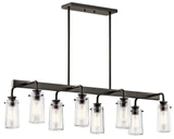 Braelyn 8 Light Small Linear Chandelier by Kichler - 43457