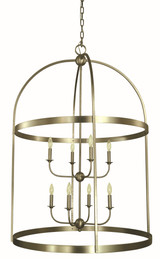 Heidelberg 8 Light Large Foyer Chandelier by Framburg - 5648