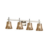 Fusion Union 4 Light Round Mror Glass Vanity Light by Justice Design - FSN-8414-20-MROR