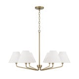 Chadwick 6 Light Chandelier 22.25 Inch Tall and 34 Inch Wide by Capital - 456661