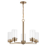 Intersection 5 Light Medium Chandelier by Nuvo - 60-75-24W1888H24D