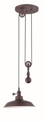 Pulley 1 Light Medium Pendant by Craftmade - P400