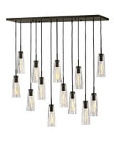 Cosette 12W 13 LED Medium Linear Chandelier 46 Inch Wide by Fredrick Ramond - FR31105