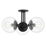 Meadow 3 Light 20.25 Inch Wide Semi Flush Mount by Mitzi - H503603