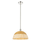 Bristol Natural II 1 Light Stem Hung Mini Pendant 15 Inch by Innovations - 616-1S-NBD2-16