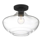 Emma 1 Light 12 Inch Wide Semi Flush Mount by Designers Fountain - D249M-SF-BG