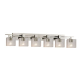 Fusion Aero 6 Light Seed Glass Vanity Light by Justice Design - FSN-8706-55-SEED