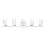 Cityview Five Light Vanity Light by Livex - 17625