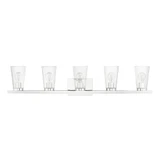 Cityview Five Light Vanity Light by Livex - 17625