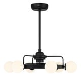 Gibson 36W 6 LED Fan D'Lier 10 Inches H and 30 Inches W by Savoy House - 30-FD-345