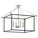Eisley 4 Light 24 Inch Wide Semi Flush Mount by Kichler - 52632