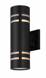 Tay 2 Light Outdoor Wall Lantern by Canarm - IOL256BK